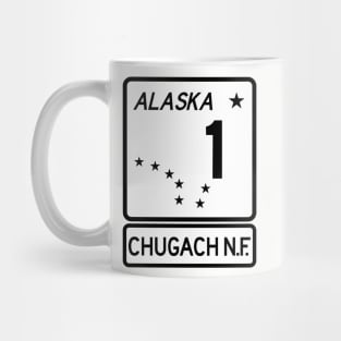 Alaska Highway Route 1 One Chugach National Forest AK Mug